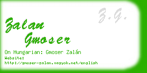 zalan gmoser business card